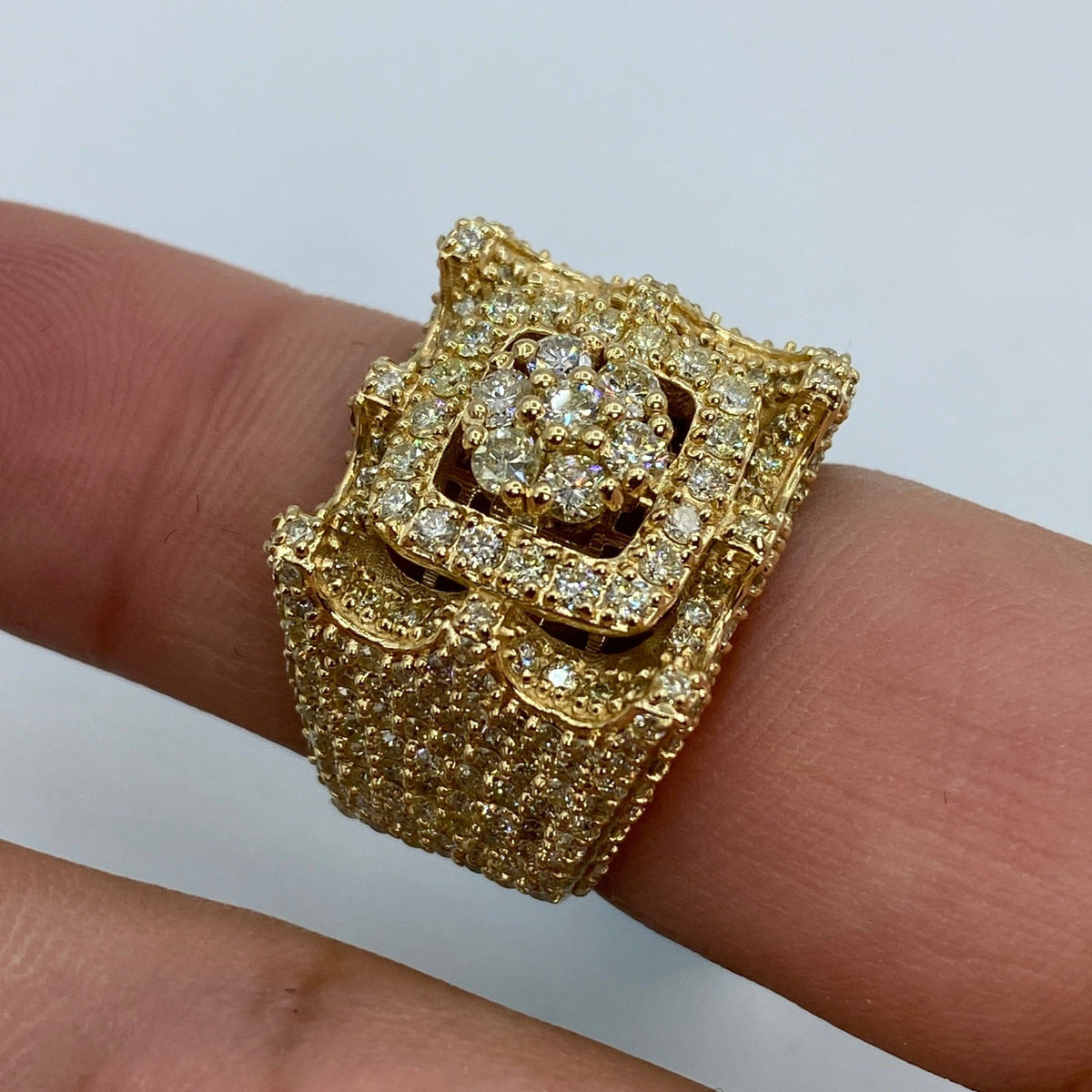 14K Gold Tower Diamond Ring - additional product view 3