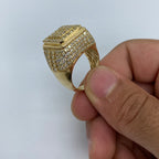 14K Gold Square Jumbo Diamond Ring - additional product view 3