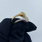 14K Gold Circle Halo Diamond Engagement Ring - additional product view 5