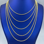 10K Yellow Gold 2mm Rope Chain 16–24 in - additional product view 2