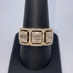 10K Gold Nobility Square Diamond Baguette Ring - additional product view 7
