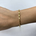 14K Gold 2.8mm Rolo Paperclip Link Bracelet 8 in - additional product view 3
