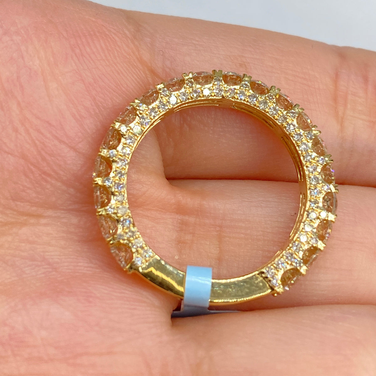 14K Gold Tiara Pave Diamond Ring - additional product view 6