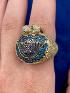 14K Gold Diamond Cookie Monster Ring - additional product view 7