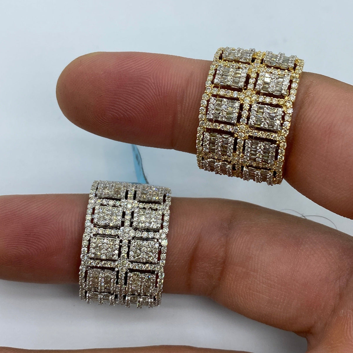 14K Gold French Dual Diamond Baguette Ring - additional product view 5