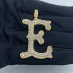Initial E Old English Diamond Pendant - additional product view 2