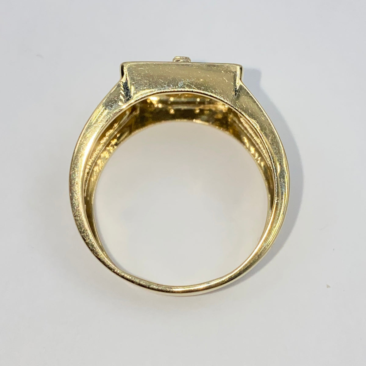 10K Gold Mission Cross Diamond Ring - additional product view 6