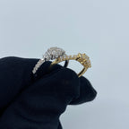 14K Gold Diamond Baguette Engagement Ring - additional product view 5