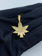 Weed Cannabis Diamond Pendant 1.6 Ct - additional product view 4