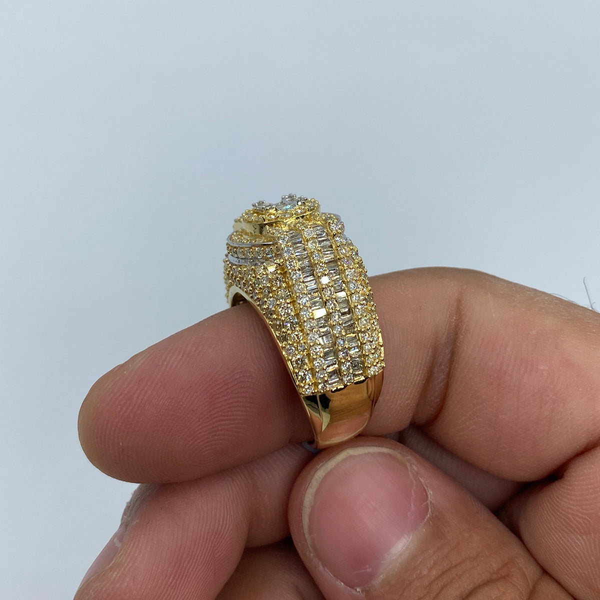 14K Gold Diamond Baguette Castle Ring - additional product view 8