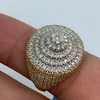 14K Gold Milano Cake Diamond Ring - additional product view 2