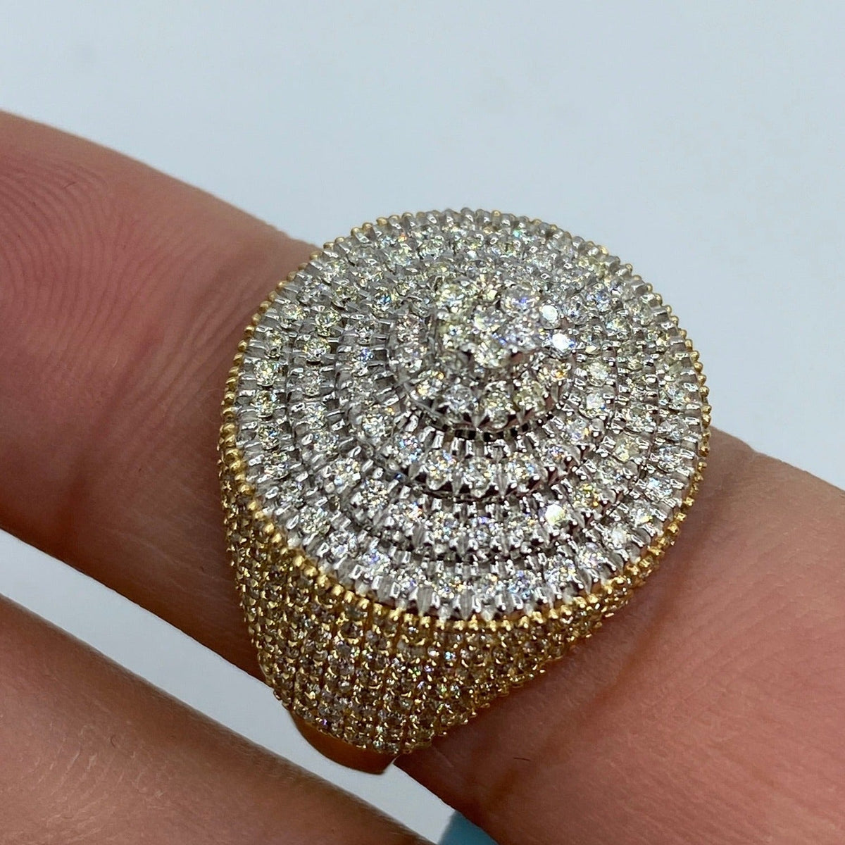 14K Gold Milano Cake Diamond Ring - additional product view 2