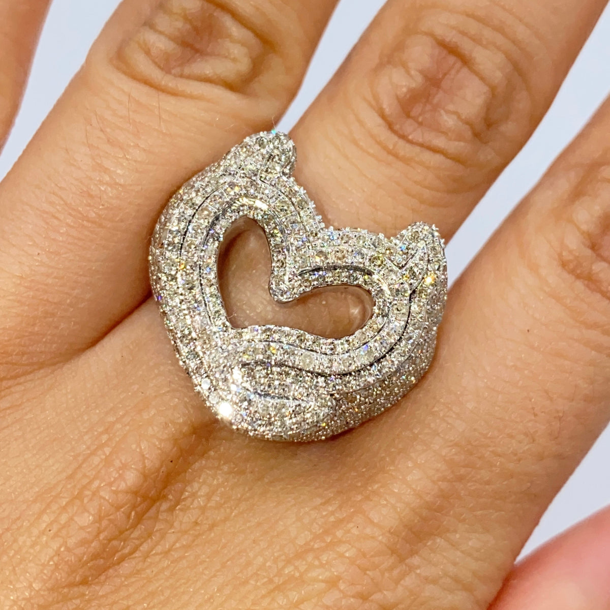 10K Gold Devilish Heart Diamond Ring - additional product view 3