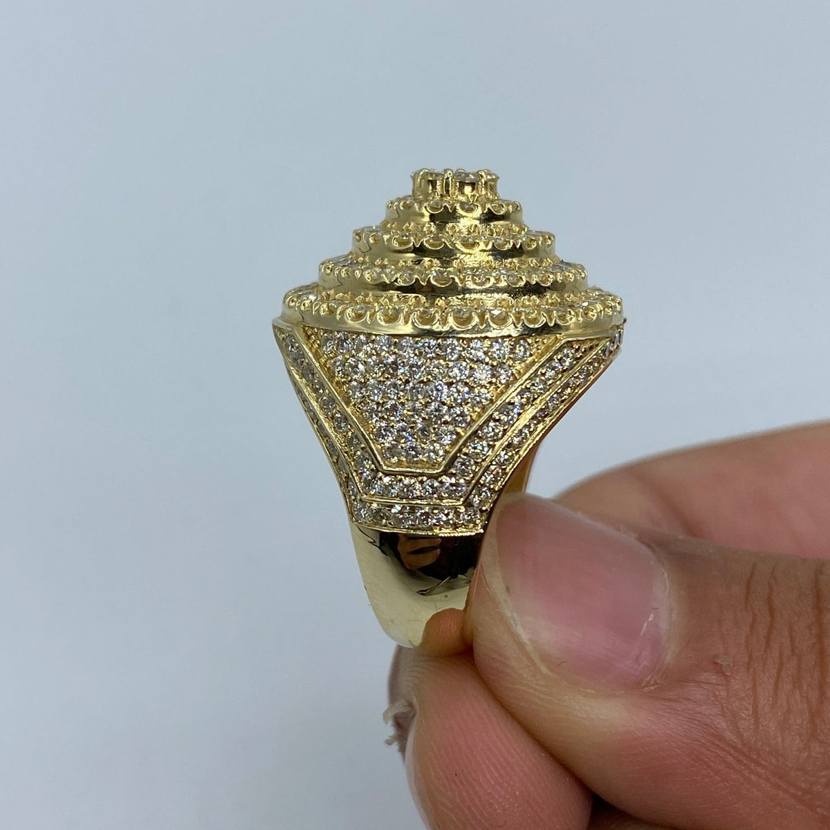14K Gold California Cake Diamond Ring - additional product view 3