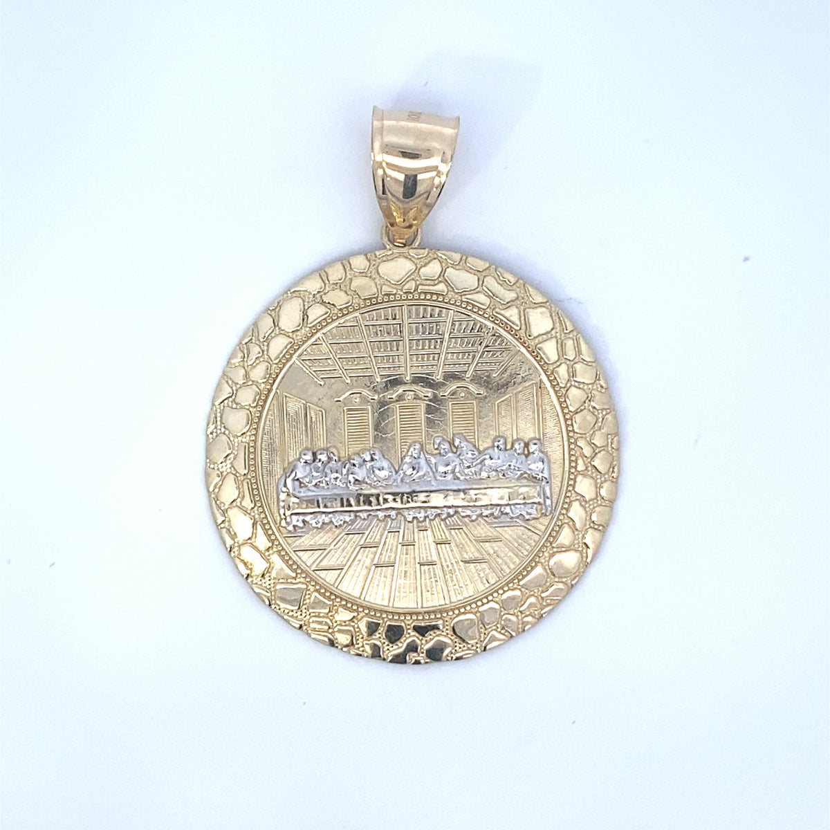 10K Gold Last Supper Pendant - 2.5 in - additional product view 2