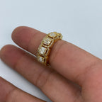14K Gold Diamond Baguette Squares Band - additional product view 4
