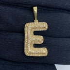 Initial E Bubble Diamond Pendant - additional product view 2