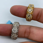 14K Gold Space Flower Diamond Ring 3.5 Ct - additional product view 2