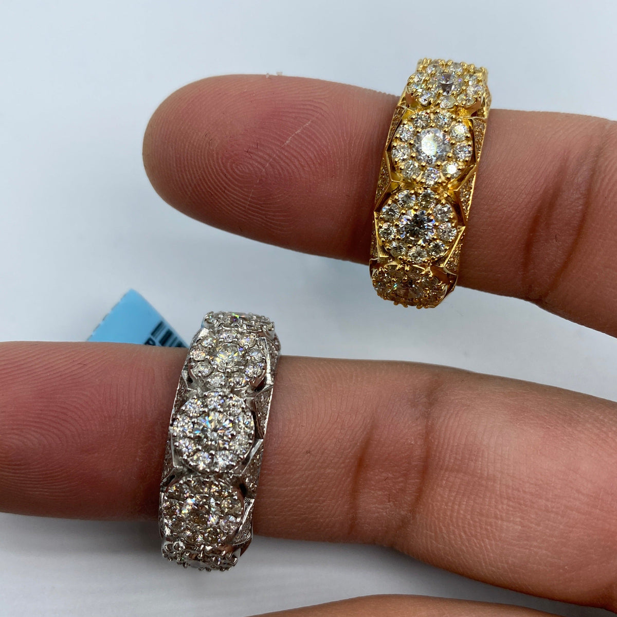 14K Gold Space Flower Diamond Ring 3.5 Ct - additional product view 2
