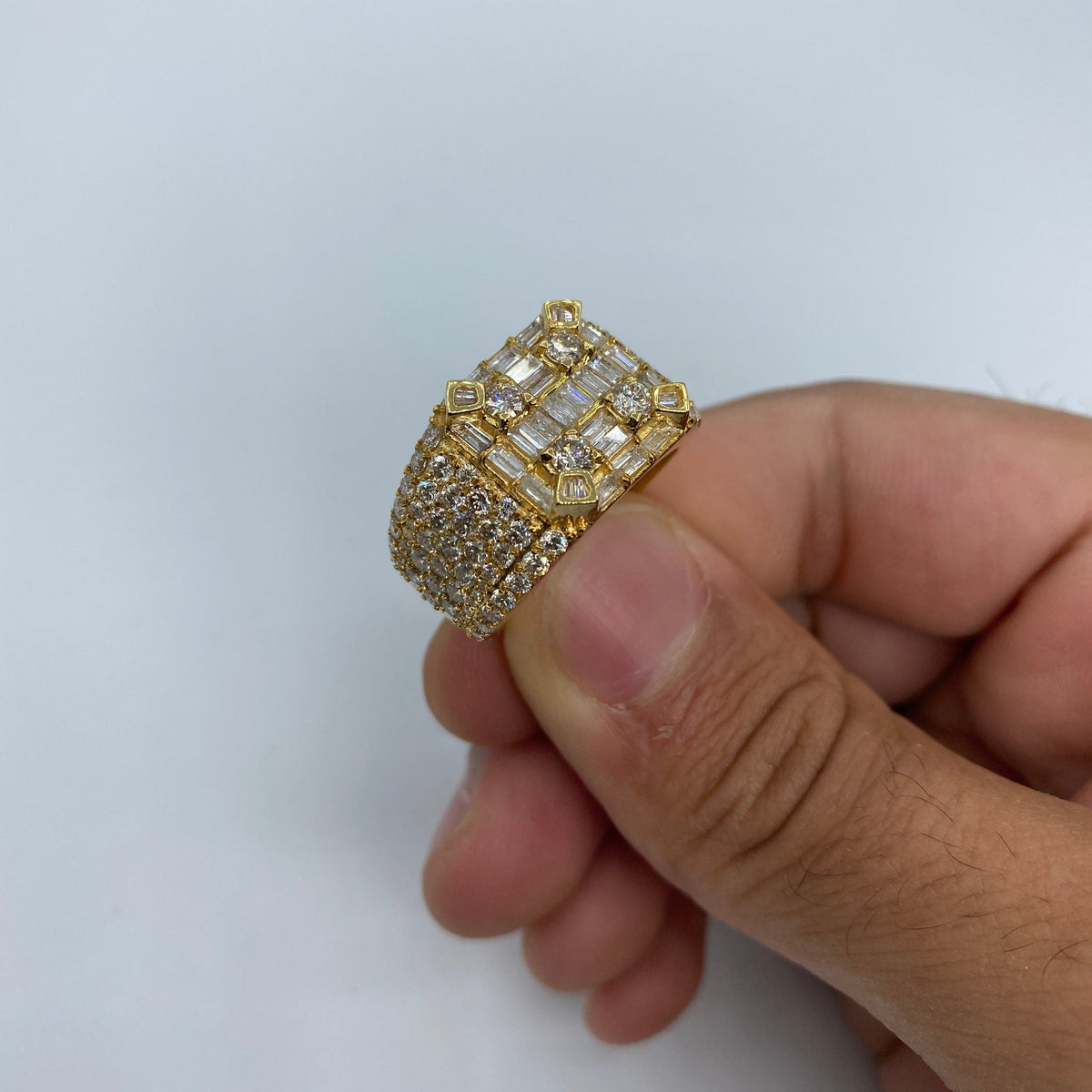 14K Gold Sahara Diamond Baguette Ring 5.4 Ct - additional product view 3