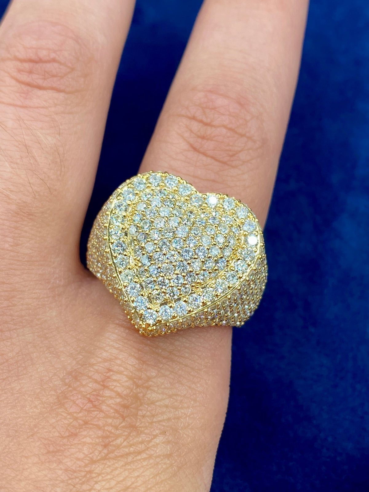 14K Gold Diamond Heart Ring - additional product view 2