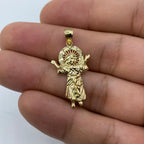 14K Gold Baby Jesus Pendant 1.2 in - additional product view 4