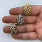 10K Gold Floral Round Diamond Ring - additional product view 2