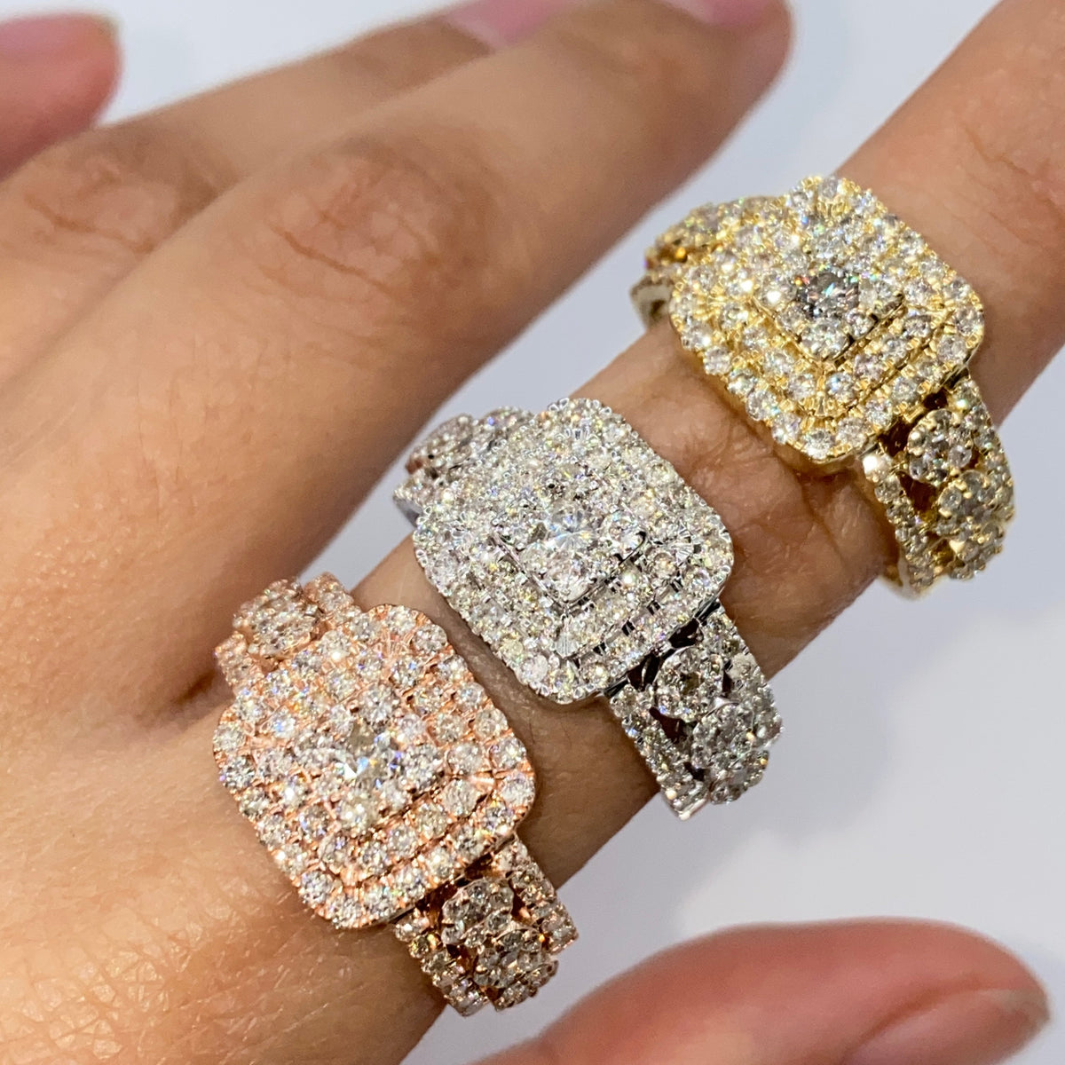 10K Gold Luke Square Diamond Ring - additional product view 3