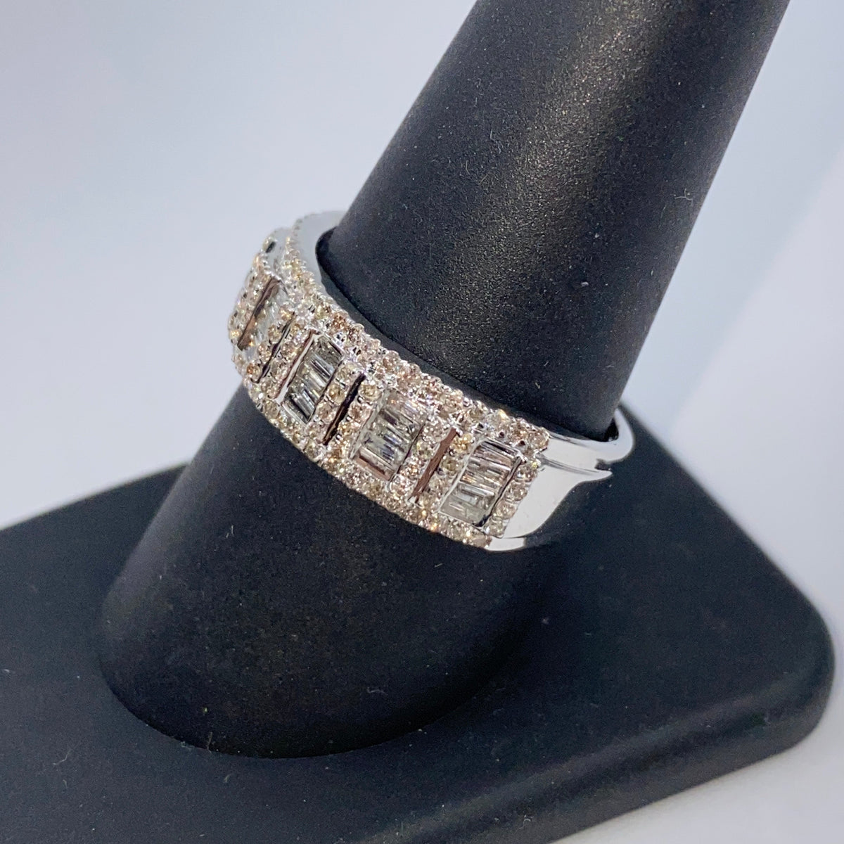 10K Gold/14K Roy Diamond Baguette Ring - additional product view 8