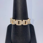 10K Gold Heures Watch Band Diamond Ring - additional product view 6
