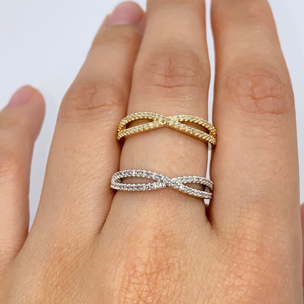 14K Gold Infinity Diamond Ring - additional product view 2