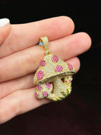 14K Gold Diamond Magic Mushroom Pendant - additional product view 4
