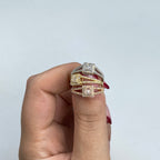 14K Gold Baguette Diamond Square Engagement Ring - additional product view 6