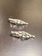 14K Gold Bridal Baguette Web Diamond Earrings - additional product view 5