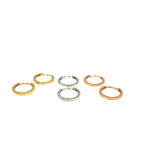 14K Solid Gold Slim Hoop Earrings - additional product view 7
