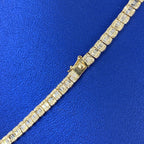 10K Gold 4.3mm Baguette Tennis Diamond Chain 20 in - additional product view 4