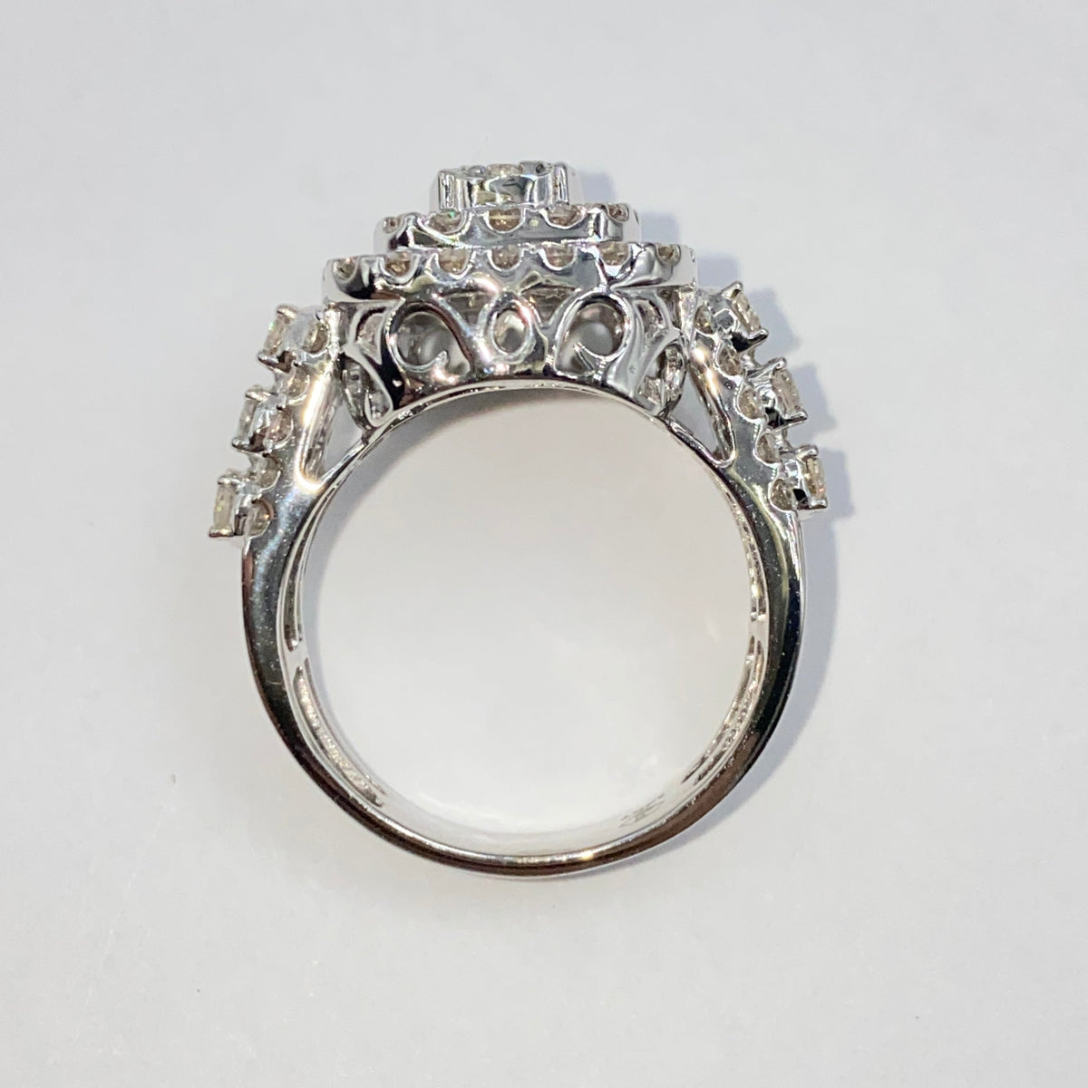 14K Gold 14.2mm Rounded Square Engagement Diamond Ring - additional product view 8