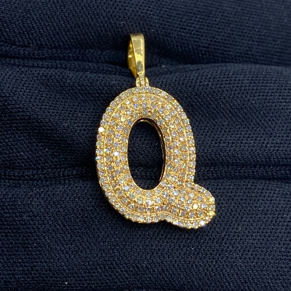 Initial Q Bubble Diamond Pendant - additional product view 2