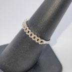 10K Gold 4mm Cuban Link Diamond Ring - additional product view 6