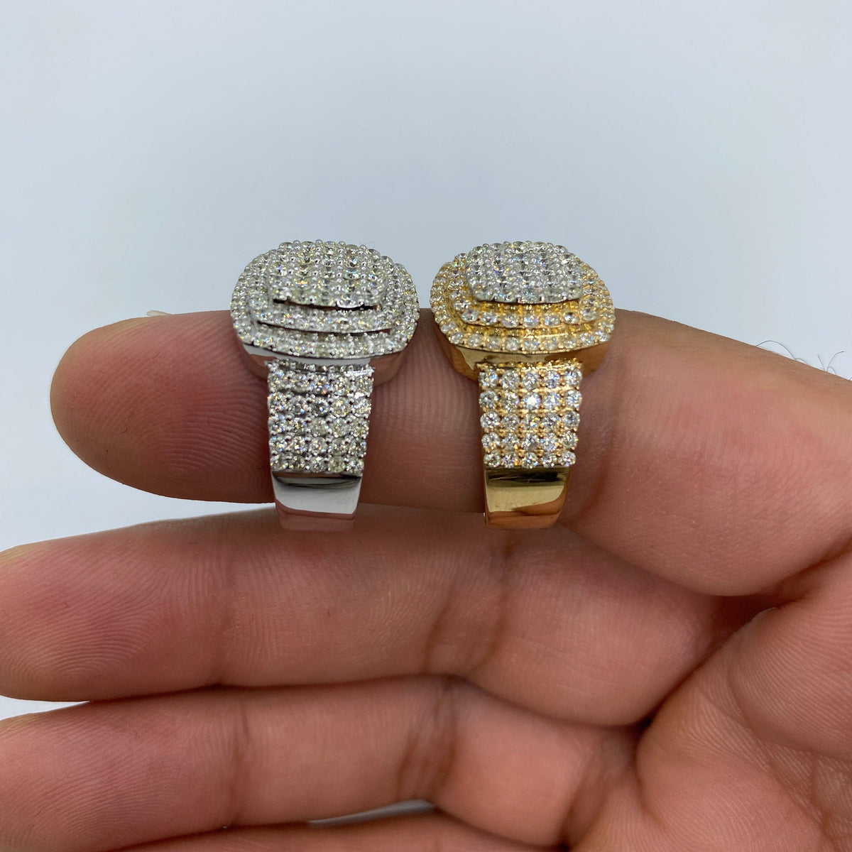 14K Gold Square Washington Diamond Ring - additional product view 7