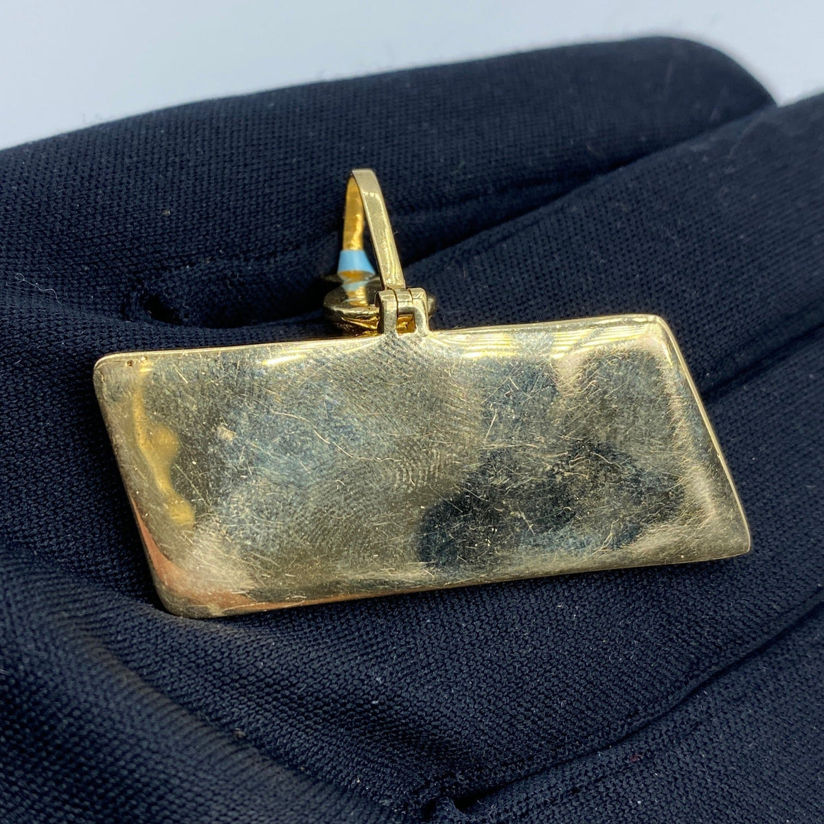 14K Gold ATM Money Diamond Pendant - additional product view 5