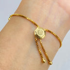 14K Gold Hamsa Adjustable Diamond Bracelet - additional product view 3