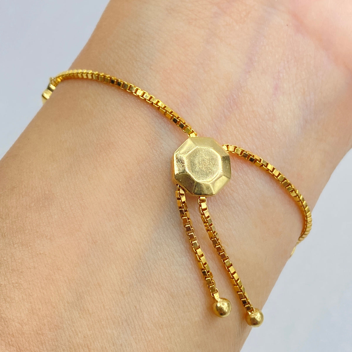 14K Gold Hamsa Adjustable Diamond Bracelet - additional product view 3