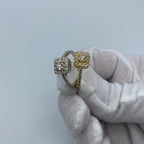 14K Gold Luxe Square Diamond Engagement Ring - main product photo