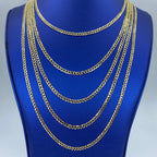 10K Gold 4mm Flat Cuban Link Chain 16–26 in - additional product view 2