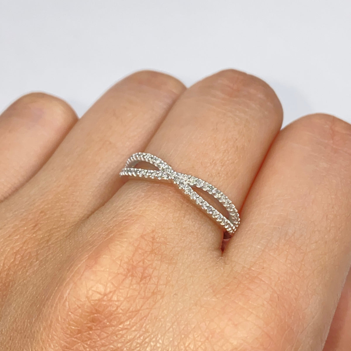 14K Gold Infinity Diamond Ring - additional product view 4