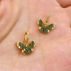 14K Gold Lucky Butterfly Diamond Pendant - additional product view 2