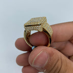 14K Gold Rectangle Diamond Baguette Ring 5.65 Ct - additional product view 5