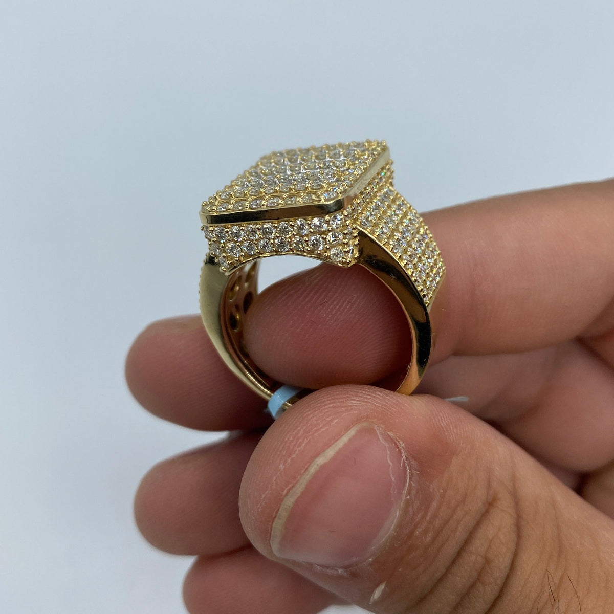 14K Gold Rectangle Diamond Baguette Ring 5.65 Ct - additional product view 5
