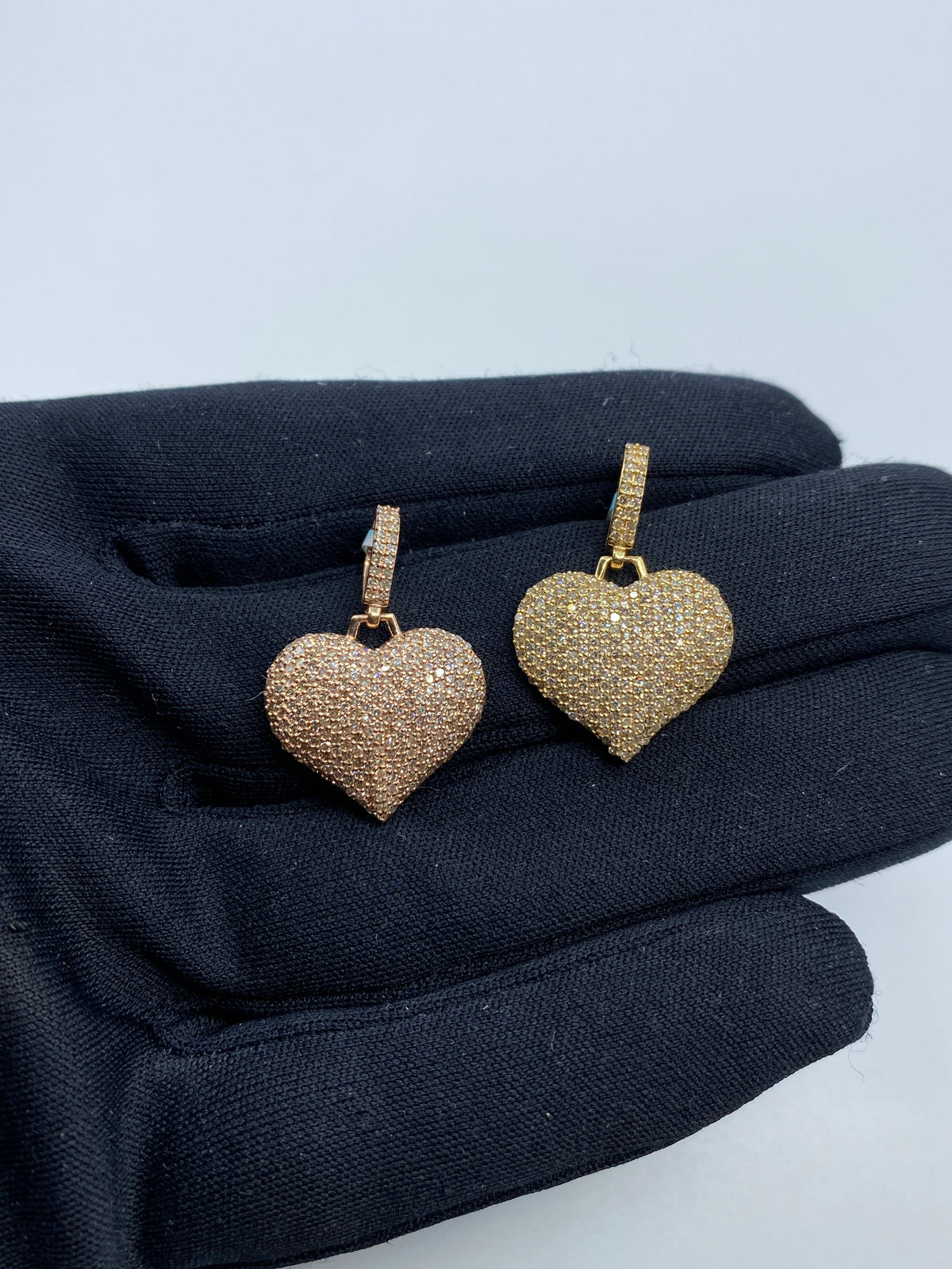 14K Gold Heart Diamond Pendant - additional product view 6